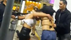 VIDEO | Jalones, codazos y empujones: Mujeres se agarran a golpes en la Feria de León