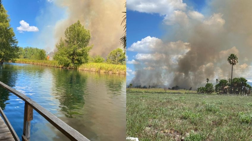 Incendio obliga a cerrar paraje turístico, uno de los más importantes de San Luis Potosí