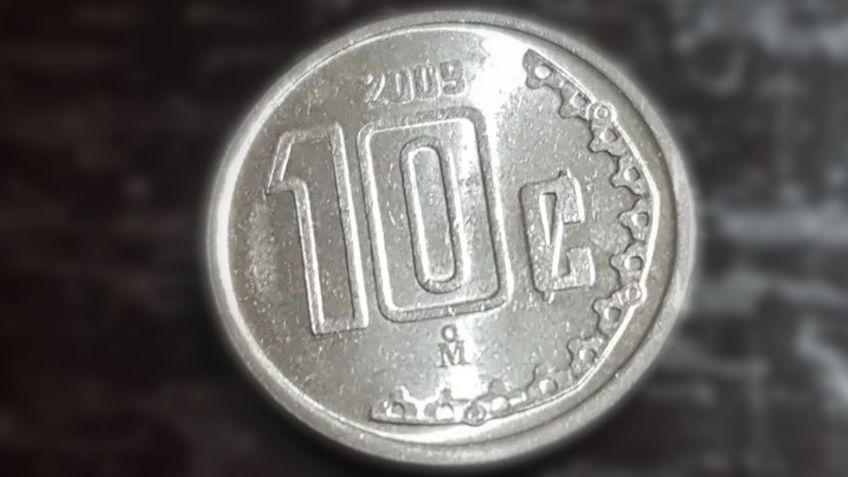 La moneda de 10 centavos con un extraño error que se vende en 35 mil pesos | FOTO