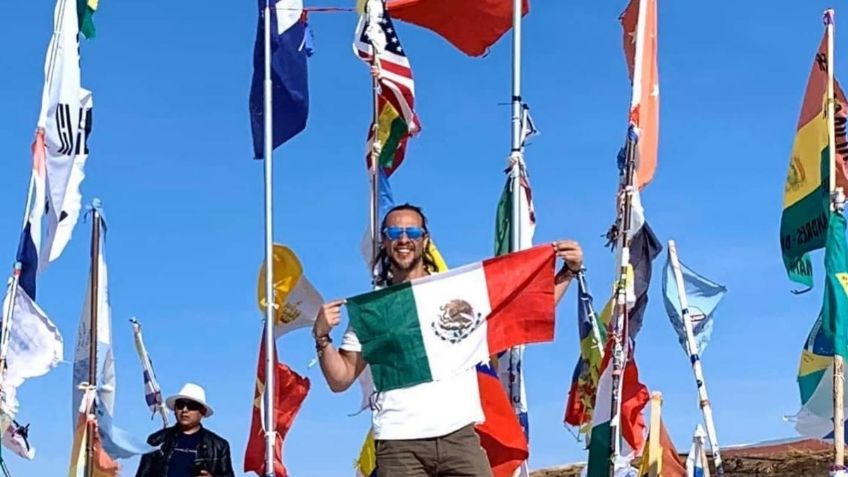 Mochilero mexicano cumple meta y recorre 100 países