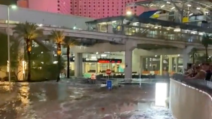 Videos: fuertes inundaciones en Las Vegas por intensas lluvias