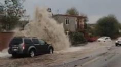 San Luis Potosí: el momento exacto en que revienta ducto de la Presa El Realito | VIDEO