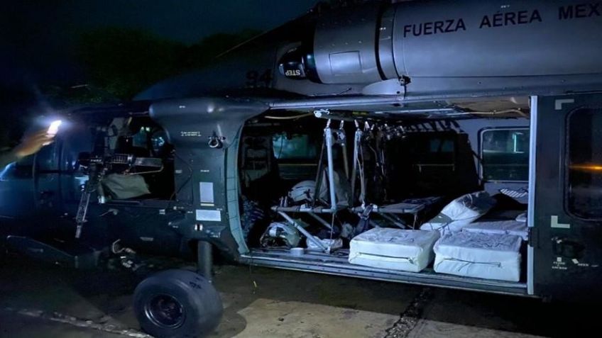 Golpe al narco: Sedena y Fuerza Aérea decomisan 460 kilos de cocaína