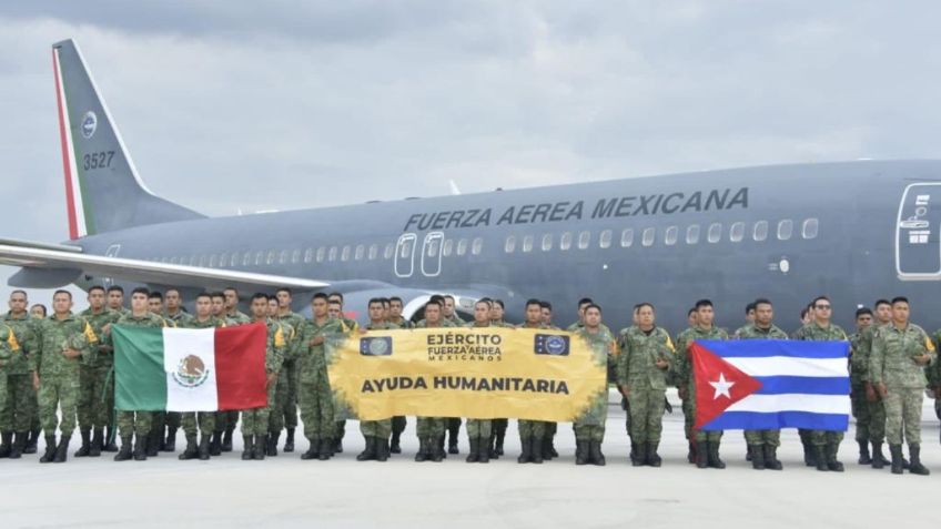 Fuerza Aérea y Ejército Mexicano son condecorados tras ayuda humanitaria en Cuba