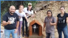 Familia de Octavio Ocaña reconstruye la capilla que fue vandalizada por ladrones en el lugar de su muerte