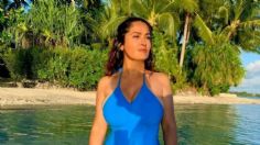 Salma Hayek dice cómo usar un bikini negro después de los 50 y el resultado es muy glamuroso