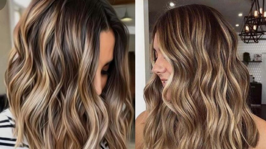 Mechas de hilos dorados, el efecto de color que será moda este Otoño 2022