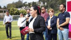 Presidenta de Valle de Bravo, Michelle Núñez Ponce, entrega la Unidad Deportiva de San Antonio