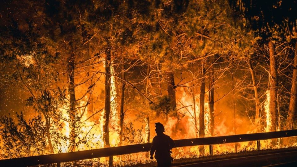 Imagen de archivo de incendio del pasado sábado 13 de agosto en La Coruña.