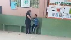 Video: Enfurecida maestra castiga y jalonea a niño de primaria atemorizado