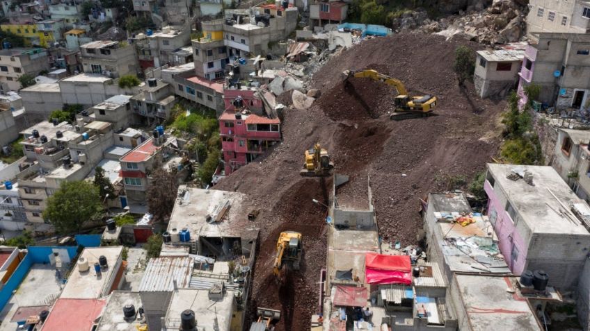 Cerro del Chiquihuite y Sierra de Guadalupe siguen en riesgo de deslaves tras intensas lluvias