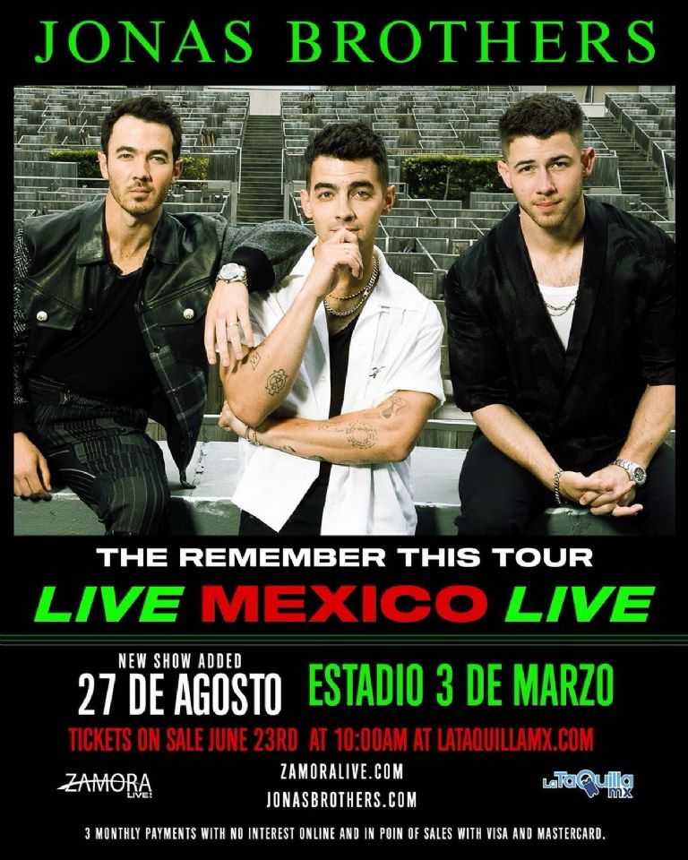 Concierto Jonas Brothers en México