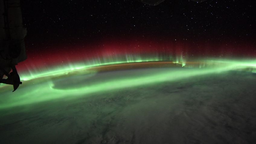 Imagen espectacular: Así de hermosa se ve una aurora boreal desde el espacio