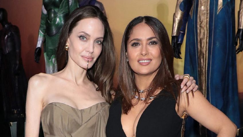 Revelan FOTOS de Angelina Jolie dirigiendo a Salma Hayek y Demián Bichir en "Without Blood"