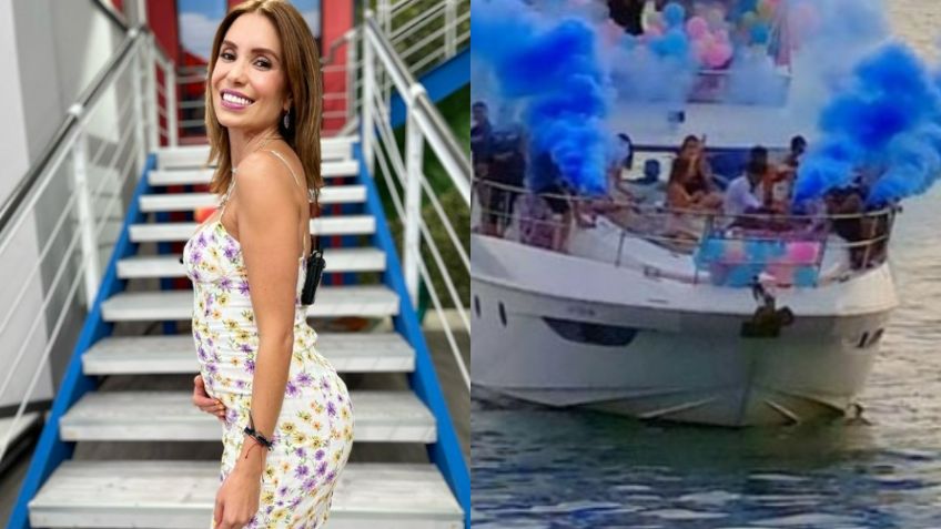 Andrea Escalona: en un lujoso yate y en Acapulco, así fue la revelación de género de su primer bebé