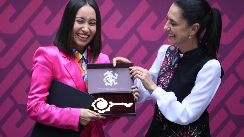 Sheinbaum entrega las llaves de la CDMX a Katya Echazarreta, la primera mexicana en el espacio