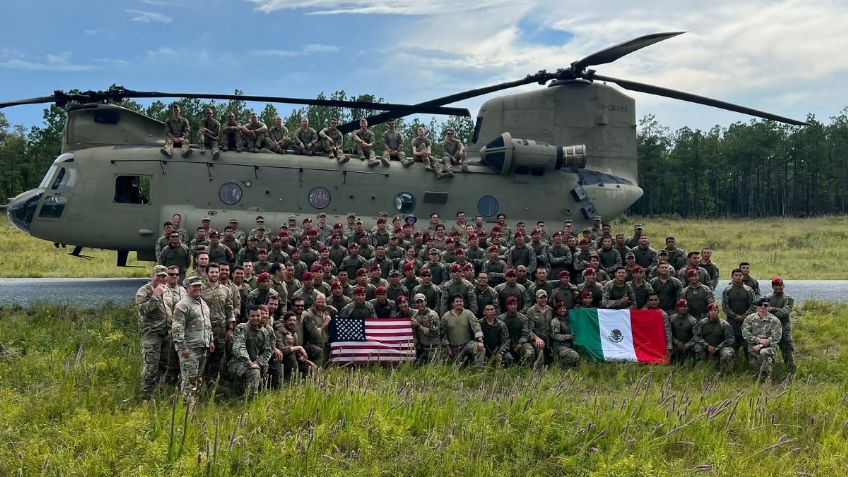 Ejército y Fuerza Aérea Mexicanos realizan actividades de adiestramiento con militares estadounidenses