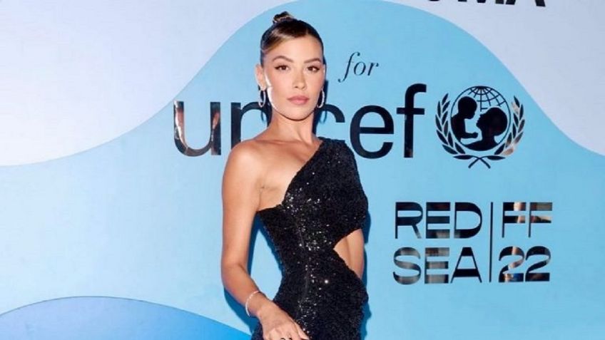 Michelle Salas impacta con elegante vestido negro en evento benéfico para Unicef Italia: FOTOS