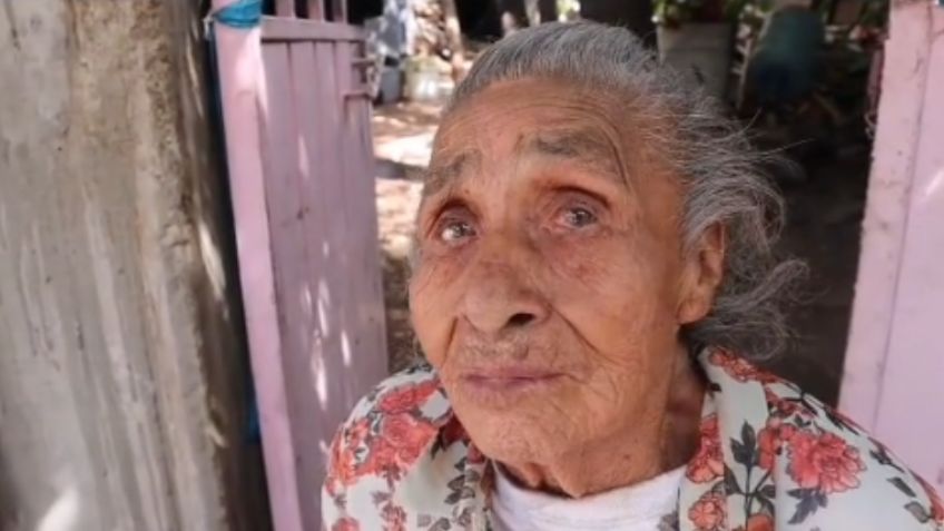 Abuelita de 97 años fue abandonada por sus 16 hijos, ninguno se preocupa por ella