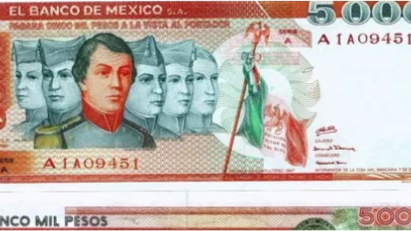 Podrías recibir 50,000 pesos si tienes este billete con los Niños Héroes