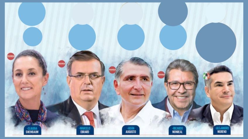 Competencia cerrada: Claudia Sheinbaum, Marcelo Ebrard y Adán Augusto López, los punteros