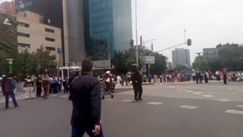 Colapsa Balderas por manifestación de la extinta Ruta 100