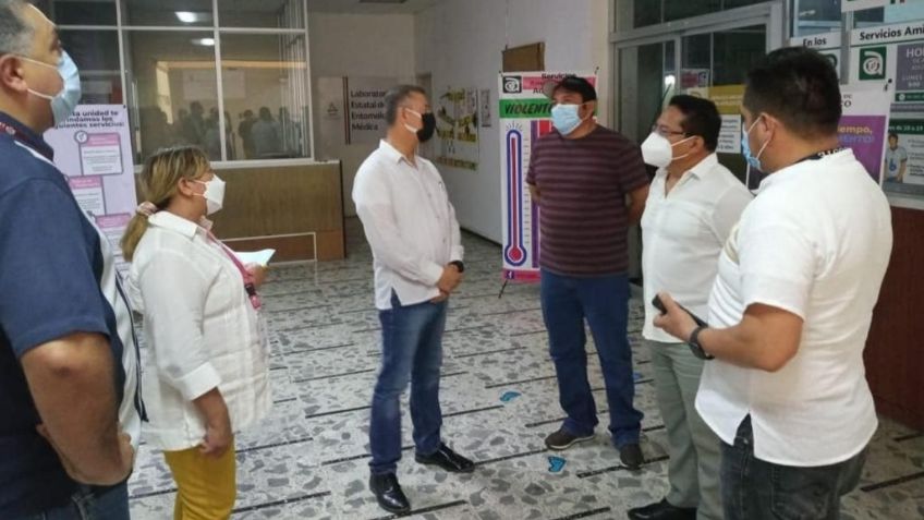 Pedro Zenteno visita estancia infantil y hospital general en Campeche