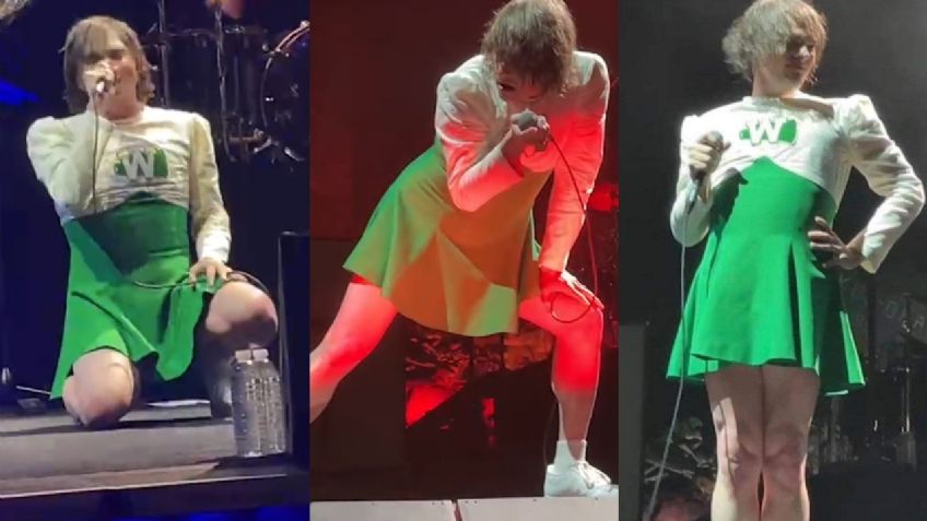 Gerard Way de My Chemical Romance causó furor al aparecer con vestido de porrista en su concierto