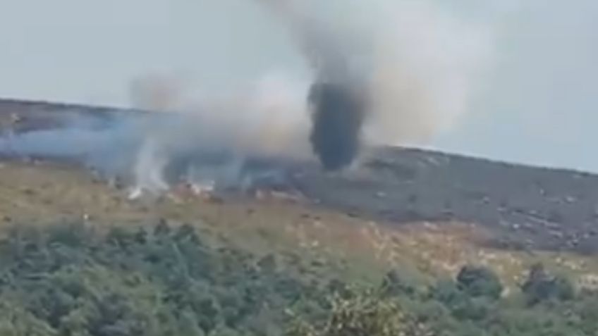 VIDEO | Captan impresionante tornado de fuego en medio de un incendio forestal en Portugal