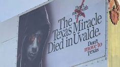 "No te mudes a Texas": con misteriosos espectaculares, advierten sobre tiroteos como el de Uvalde