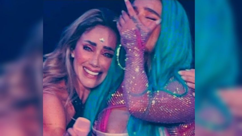 Karol G revela que Anahí estaba nerviosa antes de saltar al escenario con ella para cantar "Sálvame" | VIDEO