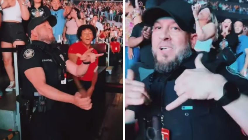 “Trabajando y gozando”: Policía no se resiste y baila en concierto de Daddy Yankee | VIDEO