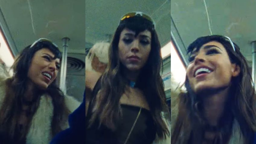 Danna Paola se subió al metro y paseó por el Centro Histórico de CDMX para su nuevo videoclip