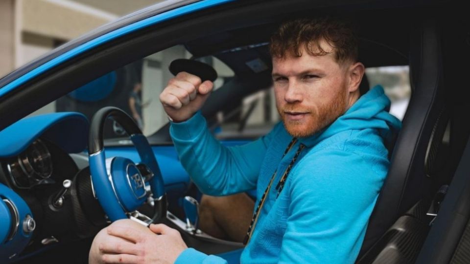 Canelo Álvarez registró hace un par de días su Bugatti Chiron en un sitio especializado en ventas de autos de lujo. FOTO: Twitter