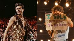 Harry Styles: Así reaccionó ante cartel de fan, "vendí fotos de mis pies para estar aquí"