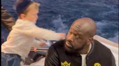 Hasbulla da tremenda paliza a Shaquille O'Neal, sin importar sus casi 2 metros de diferencia | VIDEO