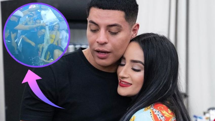 Eduin Caz baña a su esposa Daisy Anahy en cerveza por su cumpleaños: VIDEO