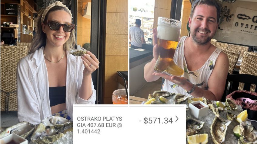 Recién casados van a Grecia de luna de miel y en un restaurante les cobran casi 11 mil pesos por su comida