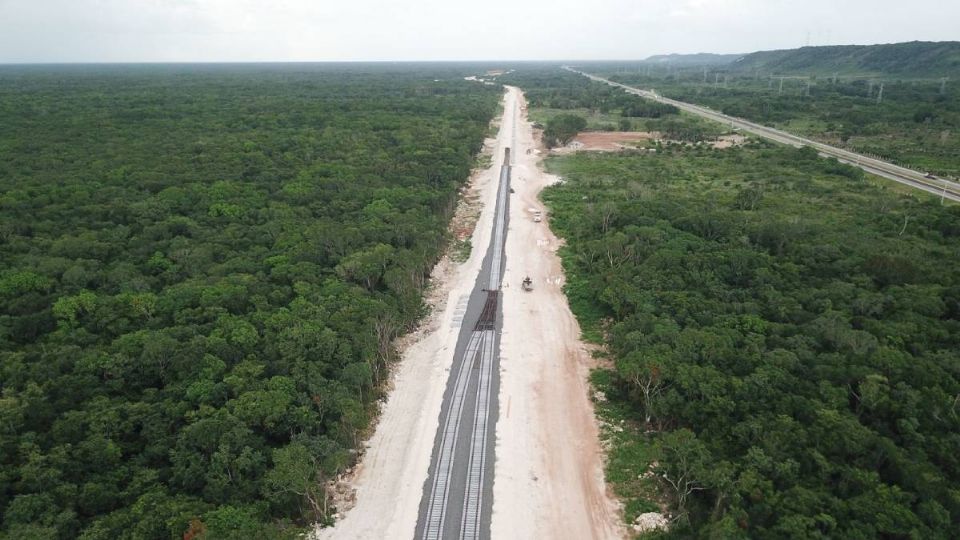 Hay avances en la construcción del Tren Maya.