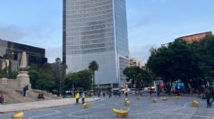 VIDEOS: Caos en Reforma por bloqueo, protestan en el Día Internacional de las Víctimas de Desapariciones Forzadas