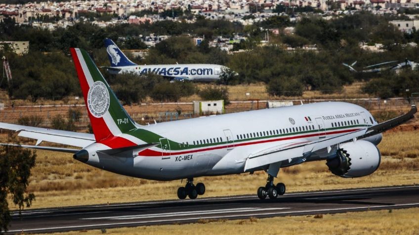 Desempolvan al avión presidencial con vuelo de rutina