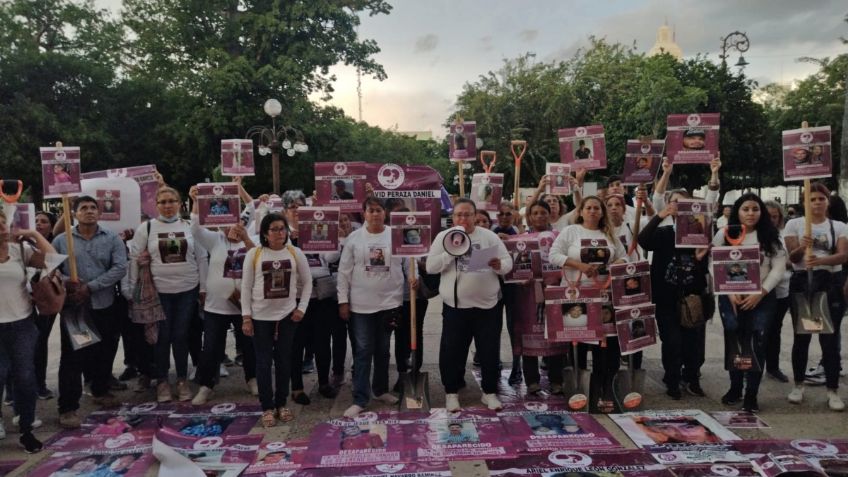 Colectivos marchan en el Día Internacional de las Personas Desaparecidas para exigir justicia en Sonora