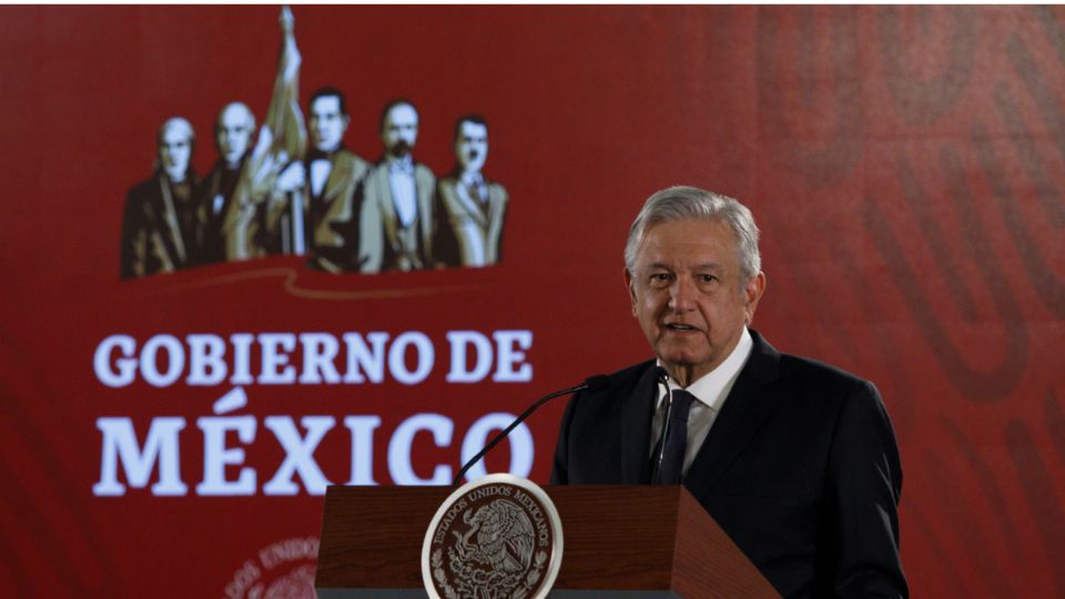 AMLO durante la Mañanera.
