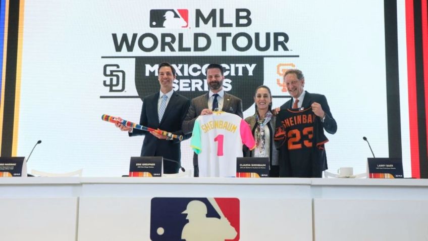 Sheinbaum anuncia partido histórico de las Grandes Ligas de Béisbol en la CDMX