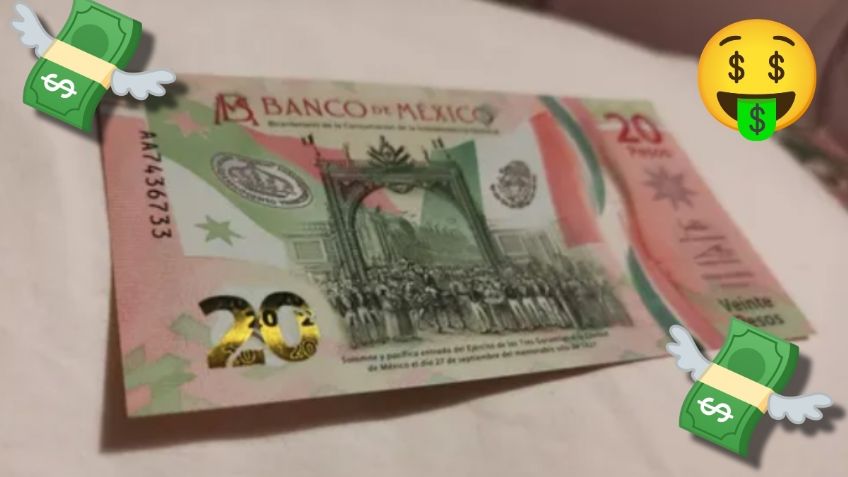 Dan 500 mil pesos al dueño de este billete de 20 pesos con estas letras |FOTO