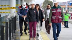 Claudia Sheinbaum supervisa trabajos en el Trolebús Elevado