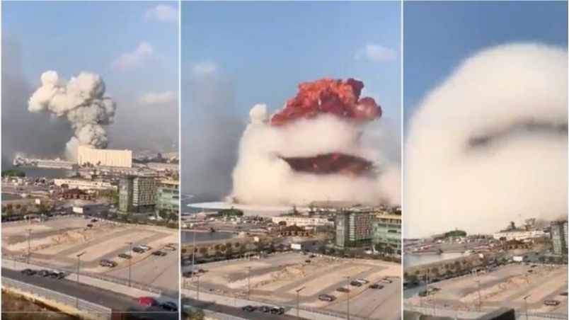 Explosión hace dos años en el Puerto de Beirut.