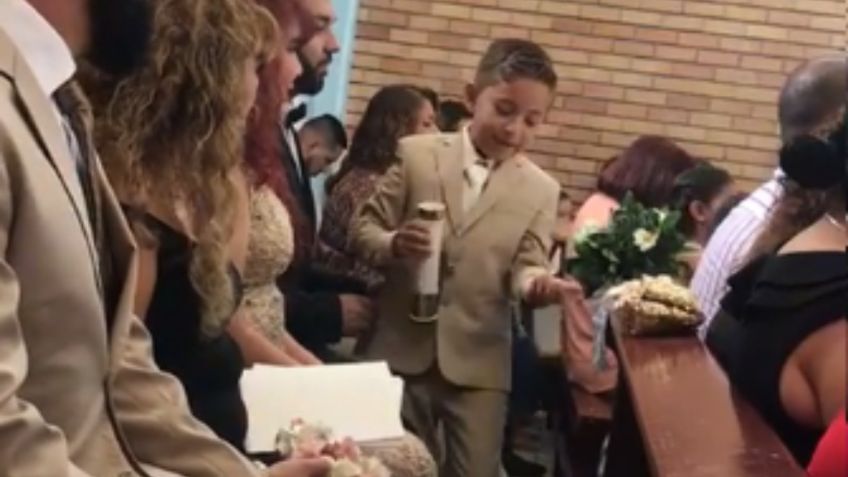 VIDEO: Niño se “roba” la limosna de la iglesia y se hace viral