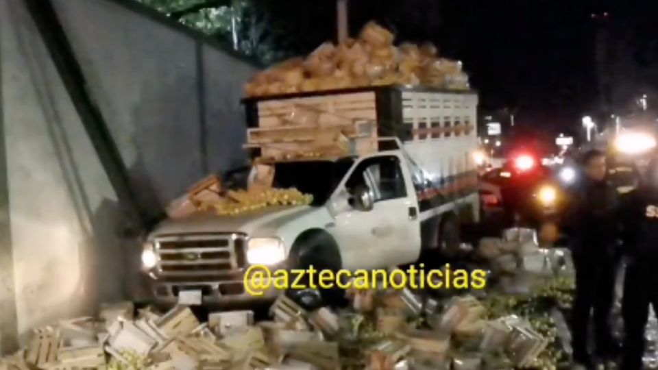 El camión transportaba tres toneladas de guayaba.