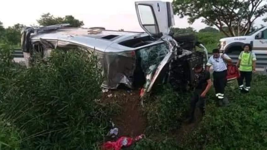 Accidente carretero deja seis fallecidos y nueve heridos en Veracruz